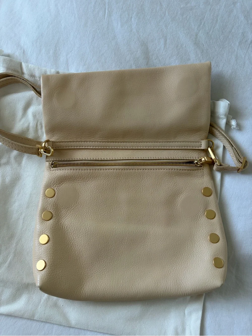 Hammitt VIP Leather Crossbody with Gold Hardware